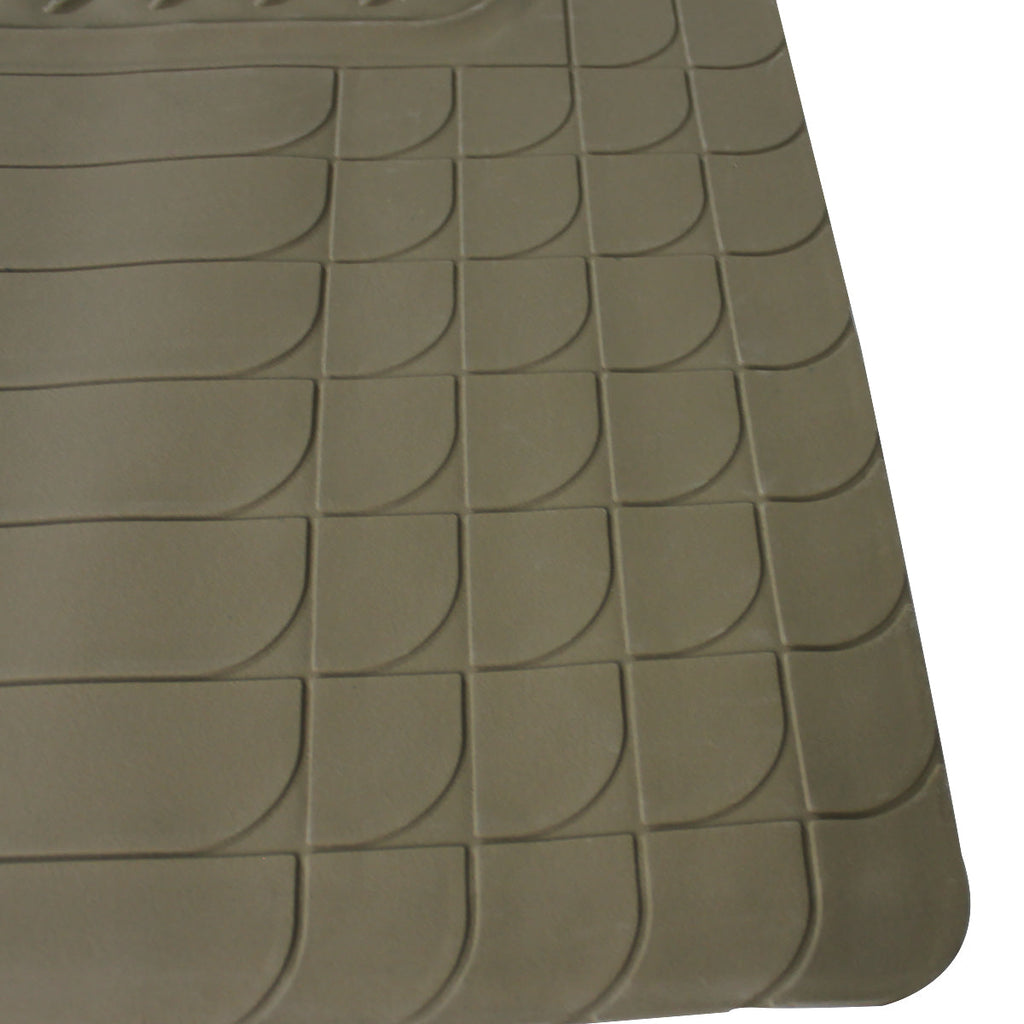 Universal PVC Rubber Floor Mats - 5PC (Beige)