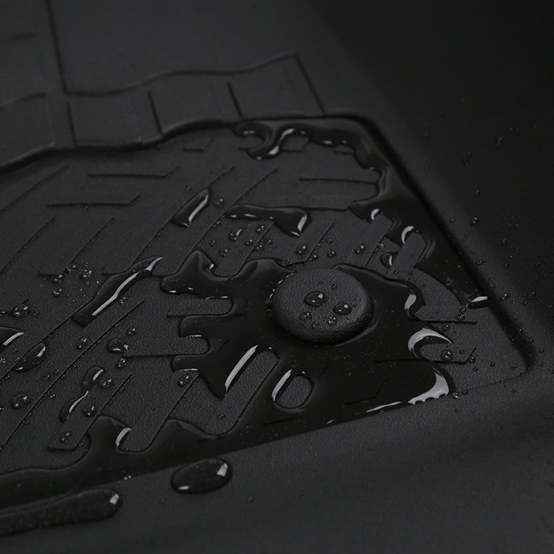 2007-2013 Chevrolet Silverado/Tahoe/Suburban/Avalanche GMC Sierra/Yukon All Weather Heavy Duty PVC Rubber Front Floor Mats - 2PC