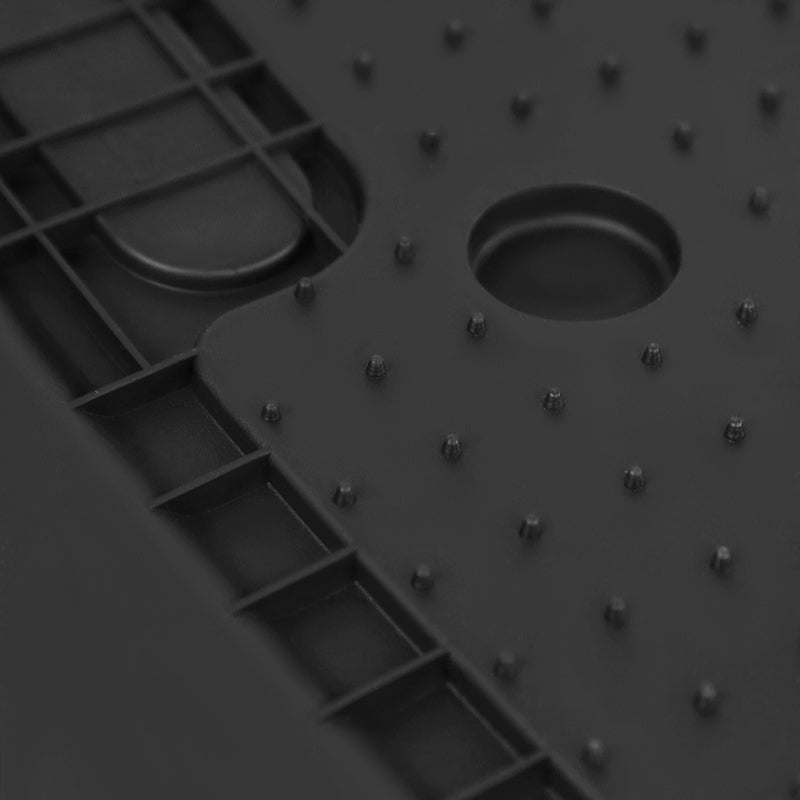2007-2013 Chevrolet Silverado/Tahoe/Suburban/Avalanche GMC Sierra/Yukon All Weather Heavy Duty PVC Rubber Front Floor Mats - 2PC