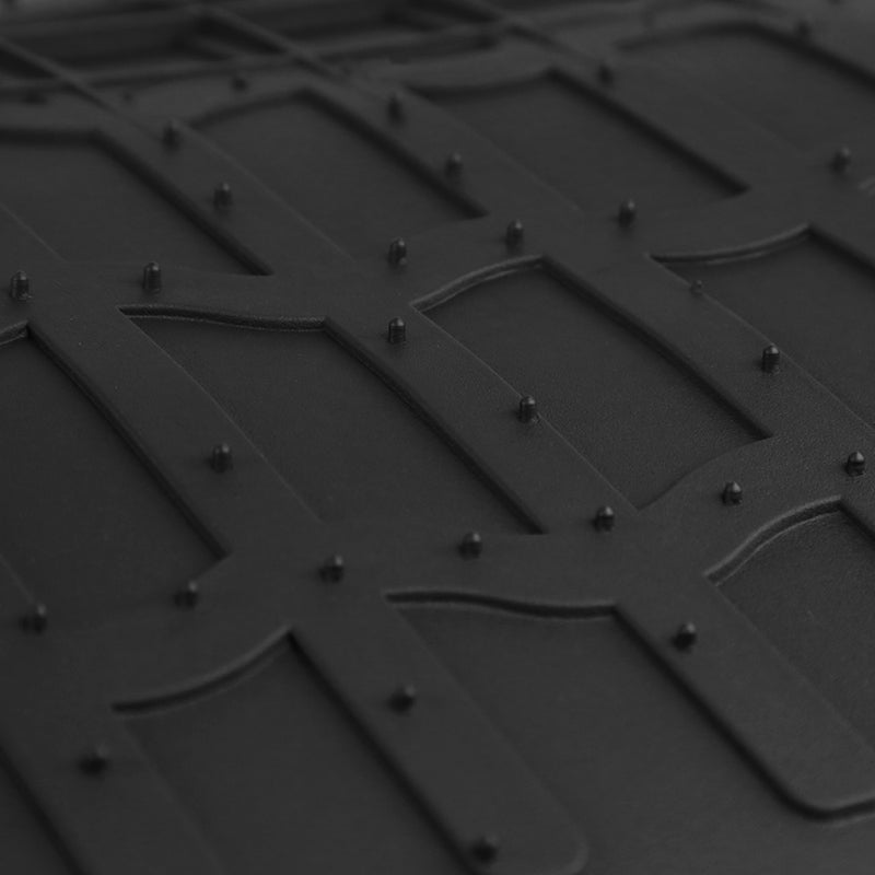 2014-2018 Jeep Wrangler JK 4DR All Weather Heavy Duty Rubber Front & Rear Floor Mats - 3PC