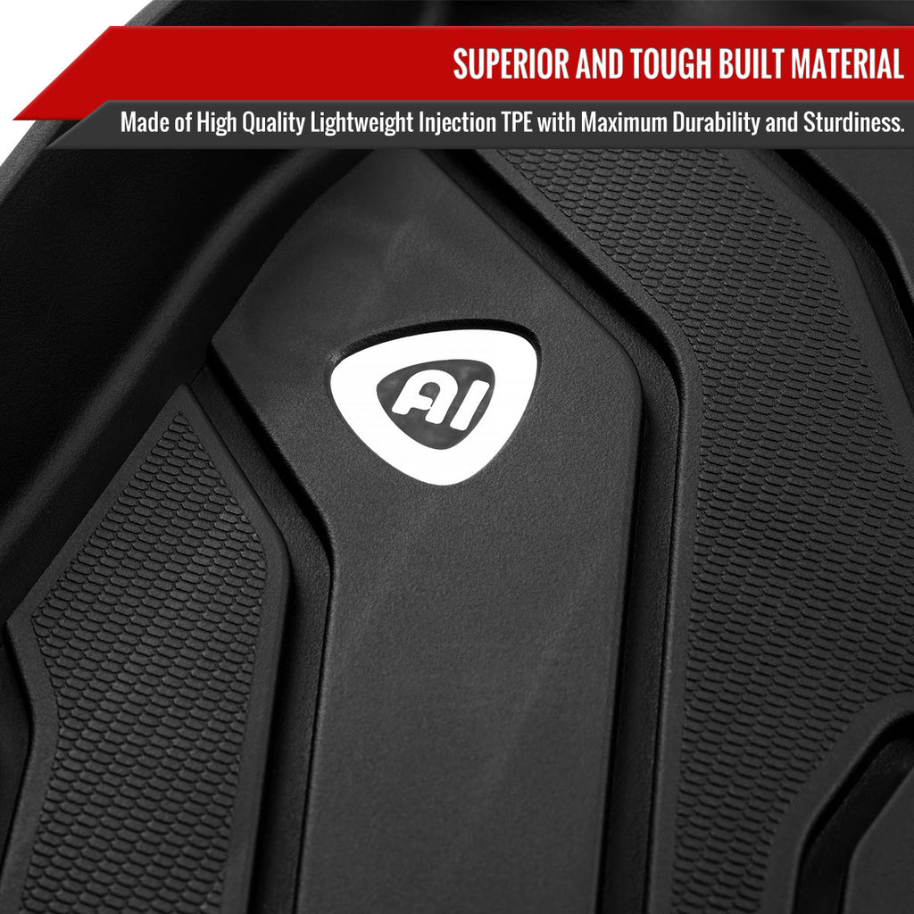 2014-2020 Nissan Rogue All Weather TPE 3 PC Black Floor Mats