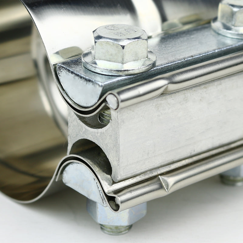 Universal 2.5" Downpipe/ Catback/ Muffler Exhaust T-304 Stainless Steel Band Clamps