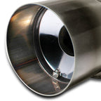 Apexi N1 Style 2.5" Inlet/4" Outlet Stainless Steel Exhaust Muffler w/ Removable Silencer