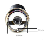 Universal 2.5" Inlet/4" Outlet Stainless Steel Muffler w/ Fireball Style Burnt Tip