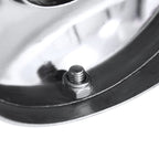 Universal 3" Inlet/4" Outlet Stainless Steel Spiral Flow Exhaust Muffler w/ Slanted Burnt Tip