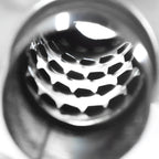 Universal 3" Inlet/4" Outlet Stainless Steel Spiral Flow Exhaust Muffler w/ Slanted Burnt Tip