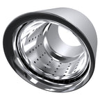 Universal 2.5" Inlet/3.5" Oulet Chrome Stainless Steel Exhaust Muffler Tip