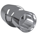 Universal 2.5" Inlet/3.5" Oulet Chrome Stainless Steel Exhaust Muffler Tip