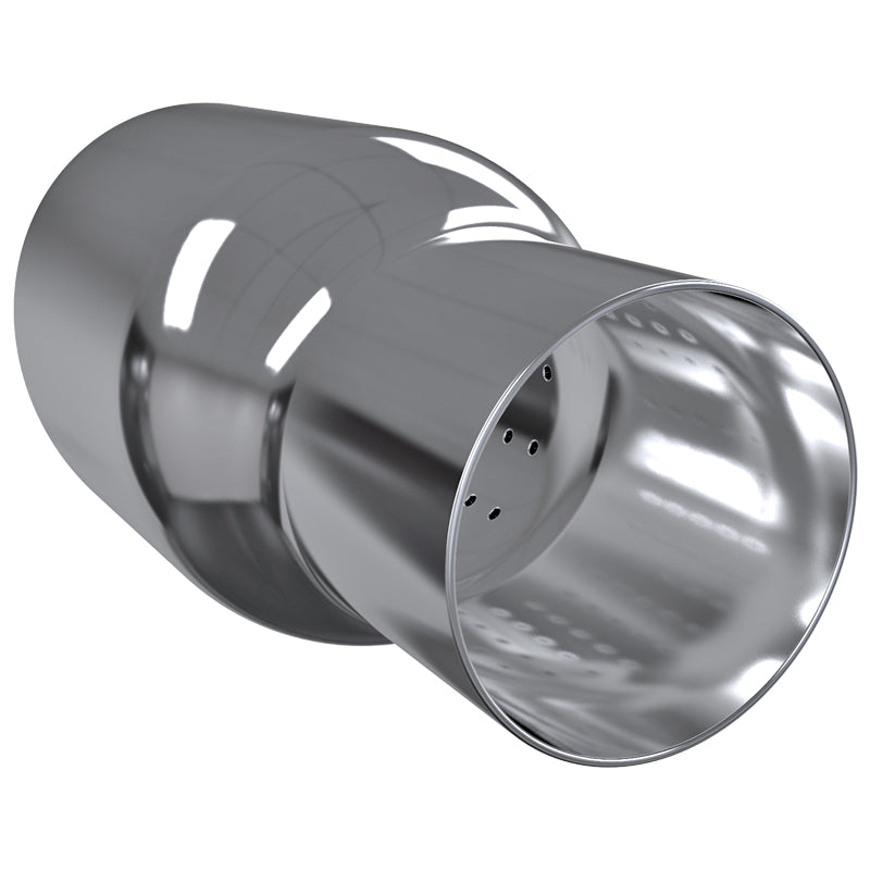Universal 2.5" Inlet/3.5" Oulet Chrome Stainless Steel Exhaust Muffler Tip