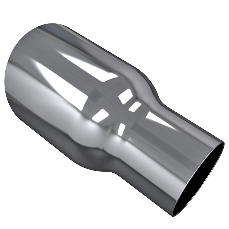 Universal 2.5" Inlet/3.5" Oulet Chrome Stainless Steel Exhaust Muffler Tip