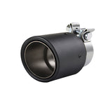 Universal 2.5" Inlet/3.5" Outlet Carbon Fiber Cover Exhaust Tip