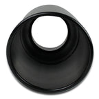 Universal 4" Inlet/6" Outlet Black Stainless Steel Bolt-On Angled Exhaust Tip