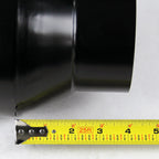 Universal 4" Inlet/6" Outlet Black Stainless Steel Bolt-On Angled Exhaust Tip
