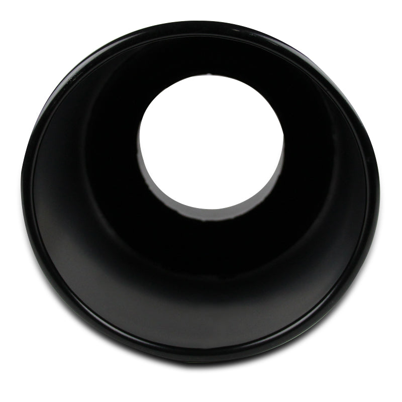 Universal 4" Inlet/8" Outlet Black Stainless Steel Bolt-On Angled Exhaust Tip