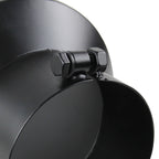 Universal 5" Inlet/8" Outlet Black Stainless Steel Bolt-On Angled Exhaust Tip