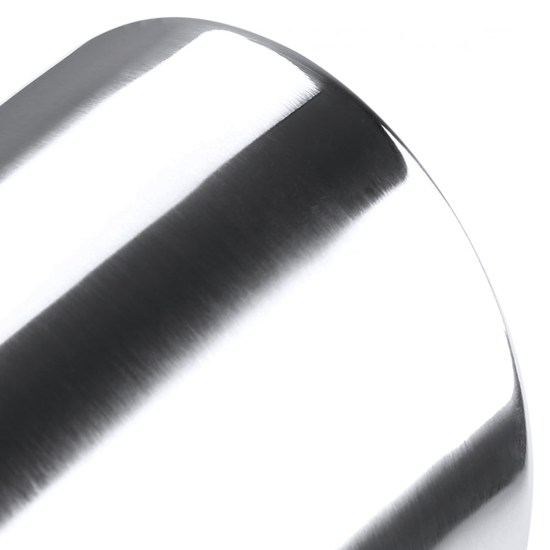 Universal 2.5" Inlet/3.875" Outlet Chrome Stainless Steel Angled Exhaust Tips - 2PC
