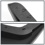 2015-2018 Ford F-150 Black ABS Front & Rear Mud Flap Splash Guards (Models without OEM Wheel Lip Moldings)