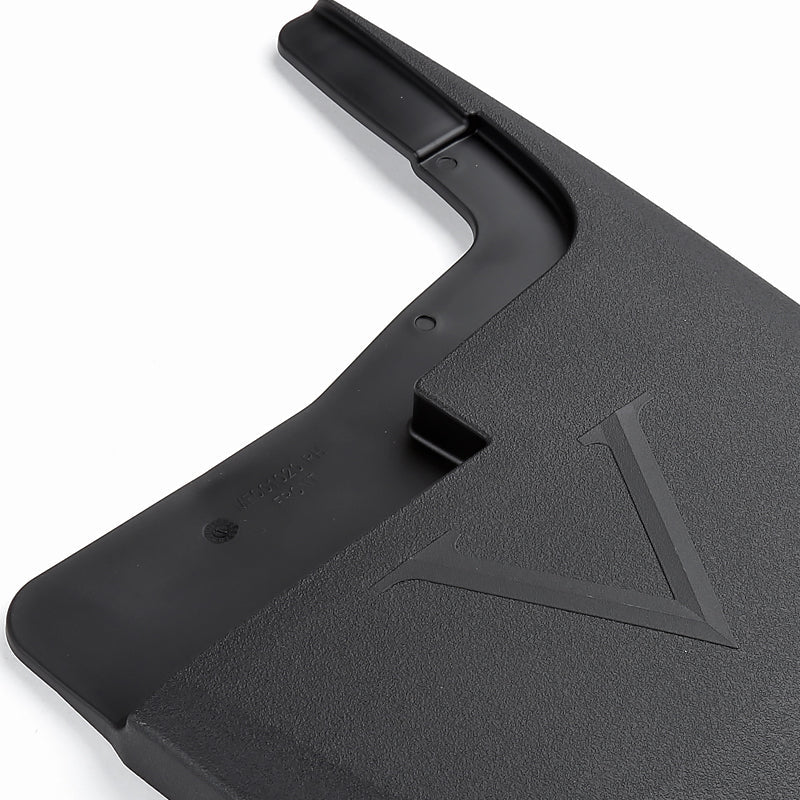 2015-2018 Ford F-150 Black ABS Front & Rear Mud Flap Splash Guards (Models without OEM Wheel Lip Moldings)