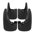 2009-2018 Dodge RAM 1500 / 2019-2021 Dodge RAM Classic / 2010-2018 RAM 2500 3500 Black ABS Front & Rear Mud Flap Splash Guards (Models without OEM Wheel Lip Moldings)
