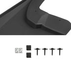 2009-2018 Dodge RAM 1500 / 2019-2021 Dodge RAM Classic / 2010-2018 RAM 2500 3500 Black ABS Front & Rear Mud Flap Splash Guards (Models with OEM Wheel Lip Moldings)