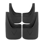 2014-2018 GMC Sierra 1500/2500HD/3500HD ABS Front & Rear Mud Flap Splash Guards (Single Rear Wheel Models Only)