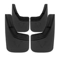 2014-2018 Chevrolet Silverado 1500/2500HD/3500HD ABS Front & Rear Mud Flap Splash Guards (Models without Fender Flares & Single Rear Wheel)