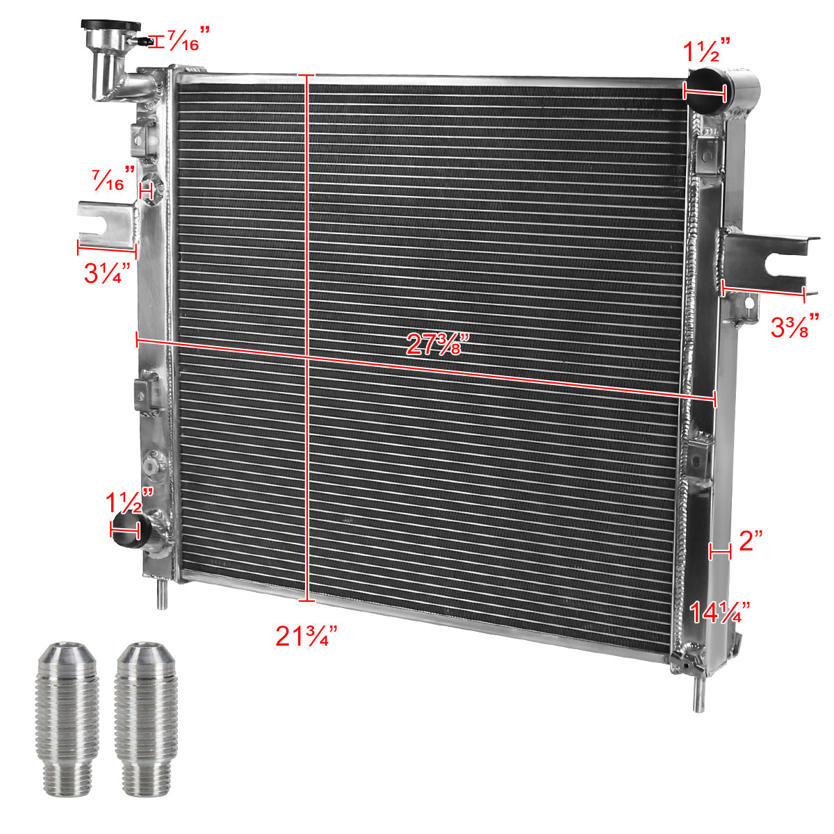 1999-2004 Jeep Grand Cherokee 4.0L L6 2-Row Aluminum Performance Radiator