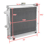1984-1995 Toyota Pickup 4Runner 2.4L L4 Aluminum 3-Row Performance Radiator