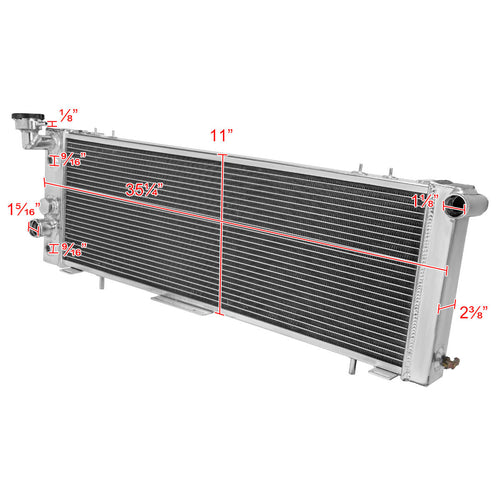 1991-2001 Jeep Cherokee/Comanche 2.5L/4.0L Aluminum 3-Row Performance Radiator