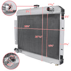 1970-1985 Jeep CJ Series Aluminum 3-Row Performance Cooling Radiator