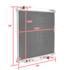 2003-2007 Ford F-250 F-350 F-450 / 2003-2005 Excursion Powerstroke 6.0L Diesel Aluminum 2-Row Performance Cooling Radiator