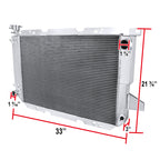 1985-1997 Ford Bronco/F Series V8 Aluminum 3-Row Performance Radiator