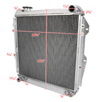 1988-1995 Toyota Pickup/4Runner V6 Aluminum 3-Row Performance Radiator