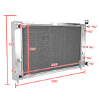 1999-2004 Chevrolet Silverado/GMC Sierra 1500 4.3L V6 Aluminum Single Row Performance Radiator