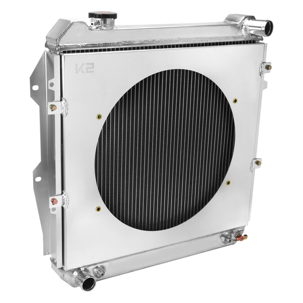 1988-1995 Toyota Pickup/4Runner V6 3 Row Radiator with Fan Shroud