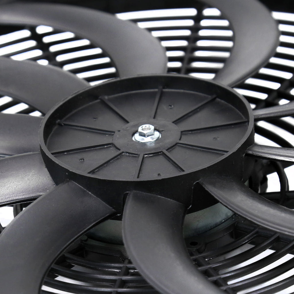 Universal 16 Inch 12V/160W Radiator Cooling Fan Kit