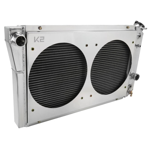 1982-2002 Chevrolet S10/Blazer/Corvette 3 Row Radiator with Dual Fan Shroud Design