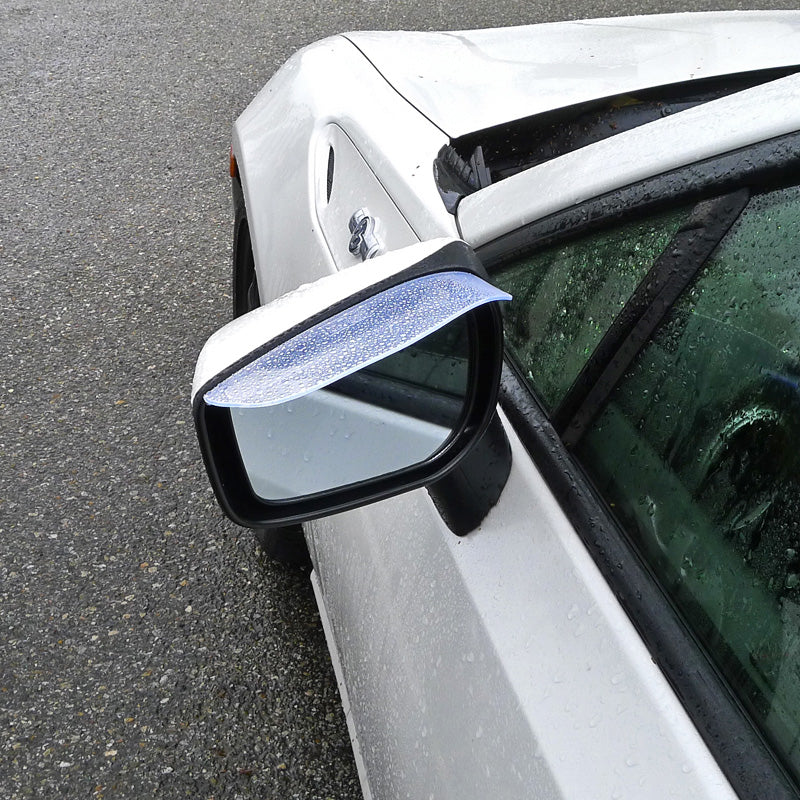 Universal Clear PVC Plastic Side Mirror Visors - 2PC