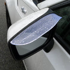 Universal Clear PVC Plastic Side Mirror Visors - 2PC
