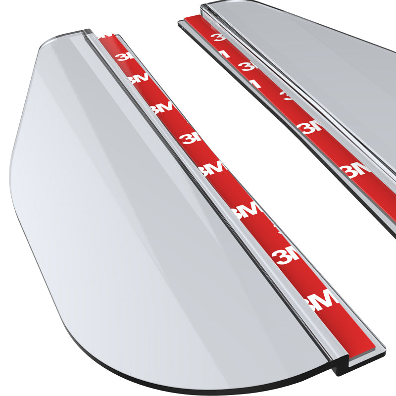 Universal Clear PVC Plastic Side Mirror Visors - 2PC