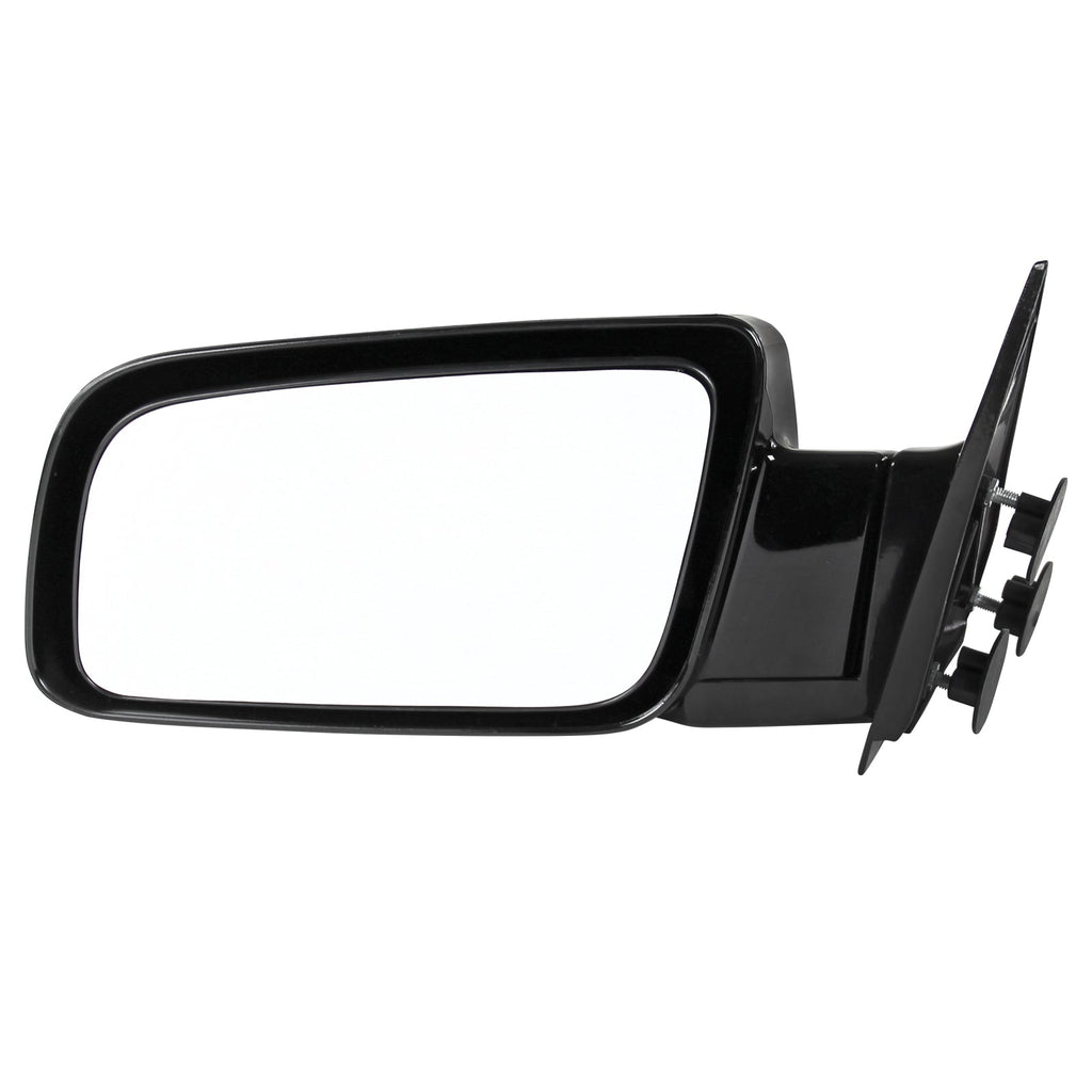 1988-1999 Chevrolet C/K Blazer/Tahoe GMC C10/Yukon Glossy Black Manual Adjustable Side Mirror - Driver Side Only
