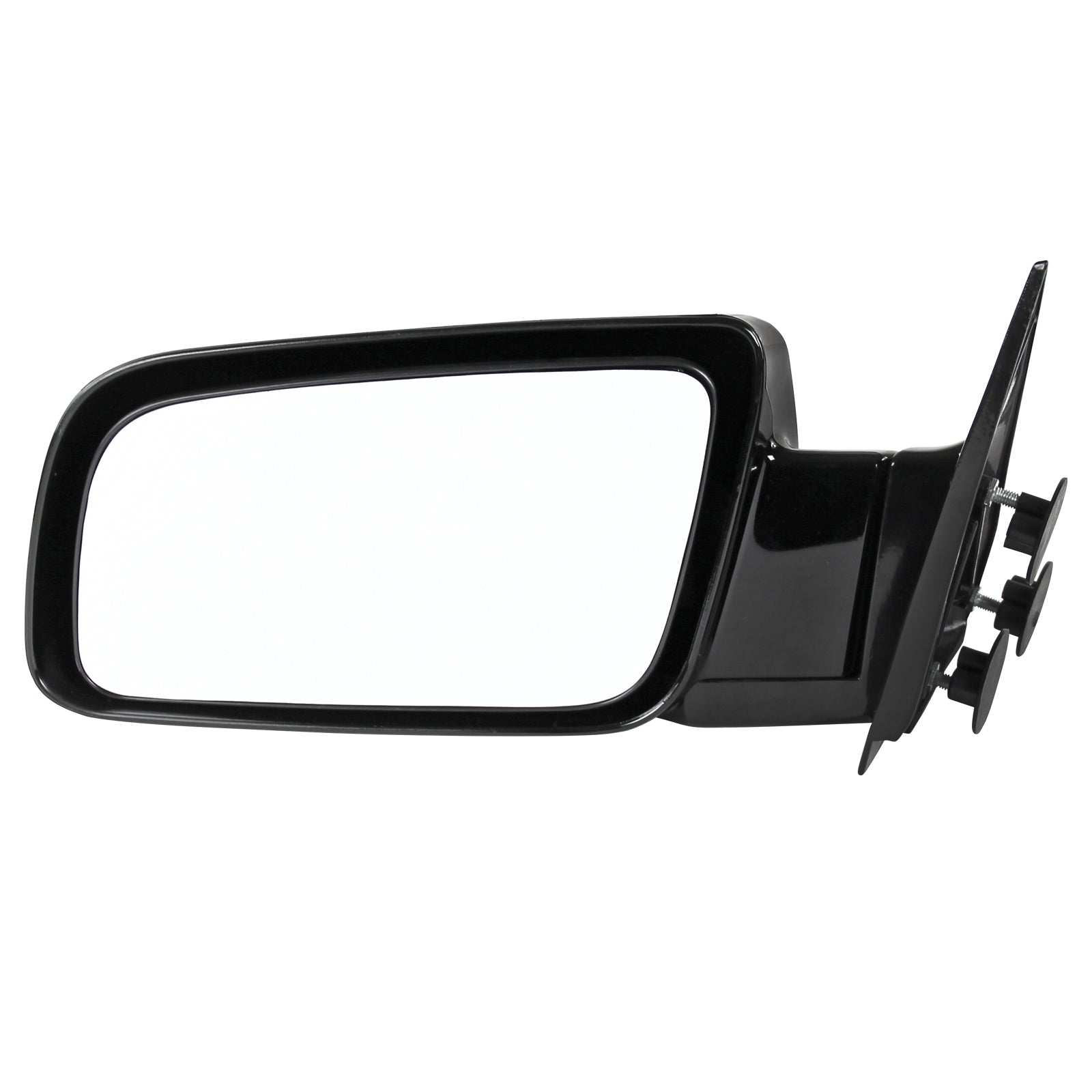 1988-1999 Chevrolet C/K Blazer/Tahoe GMC C10/Yukon Glossy Black Manual Adjustable Side Mirror - Driver Side Only