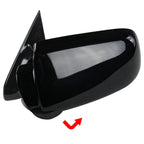 1988-1999 Chevrolet C/K Blazer/Tahoe GMC C10/Yukon Glossy Black Manual Adjustable Side Mirror - Driver Side Only