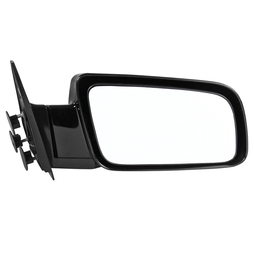 1988-1999 Chevrolet C/K Blazer/Tahoe GMC C10/Yukon Glossy Black Manual Adjustable Side Mirror - Passenger Side Only