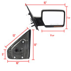 2004-2006 Ford F-150 Black Power Adjustable & Heated Side Mirror w/ LED Turn Signal - Passenger Side Only