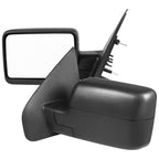 2004-2006 Ford F-150 Black Manual Adjustable Side Mirrors