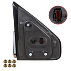 2007-2014 Ford F-150 Black Power Adjustable & Heated Side Mirror w/ LED Amber Turn Signal & Puddle Light - Driver Side Only