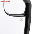2015-2020 Ford F-150 Chrome Power Adjustable & Heated Side Mirror w/ LED Turn Signal Light - Passenger Side Only