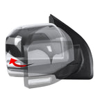 2015-2020 Ford F-150 Chrome Power Adjustable & Heated Side Mirror w/ LED Turn Signal Light - Passenger Side Only