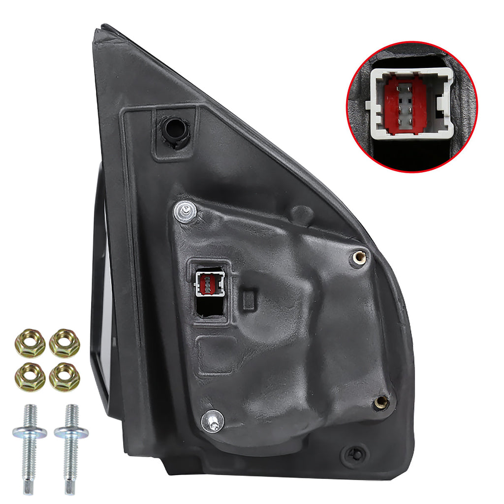2015-2020 Ford F-150 Black Power Adjustable & Heated Side Mirror w/ LED Turn Signal Light - Driver Side Only